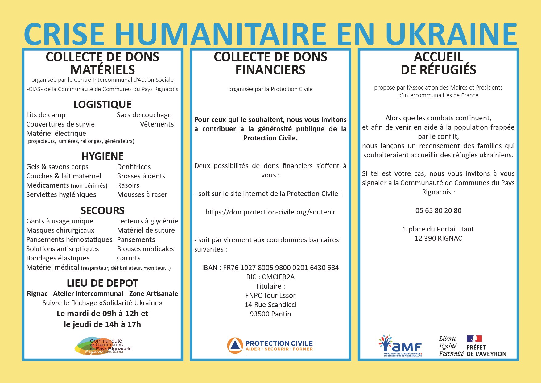 Lire la suite à propos de l’article Solidarité avec l’Ukraine