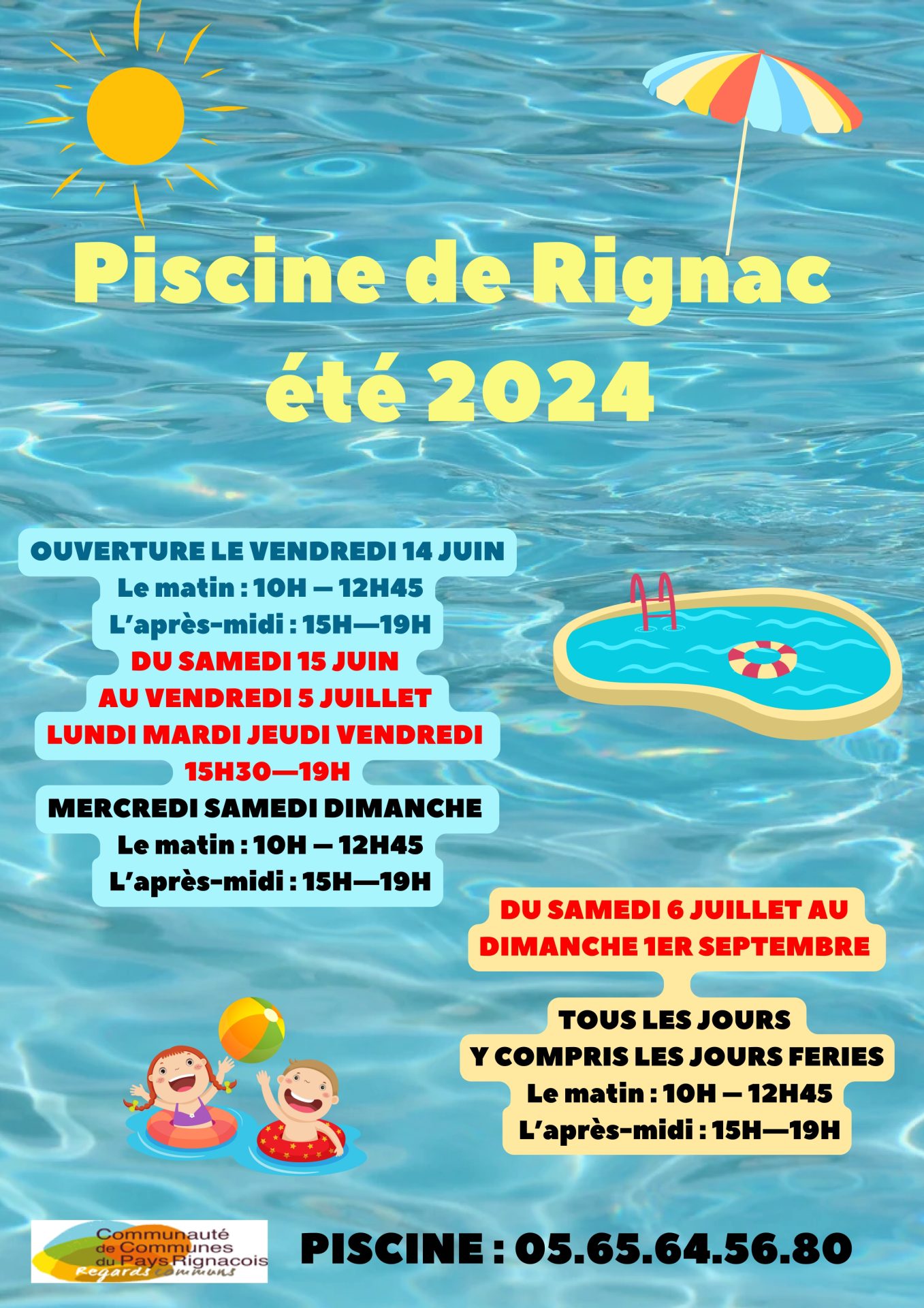 Lire la suite à propos de l’article Ouverture de la piscine