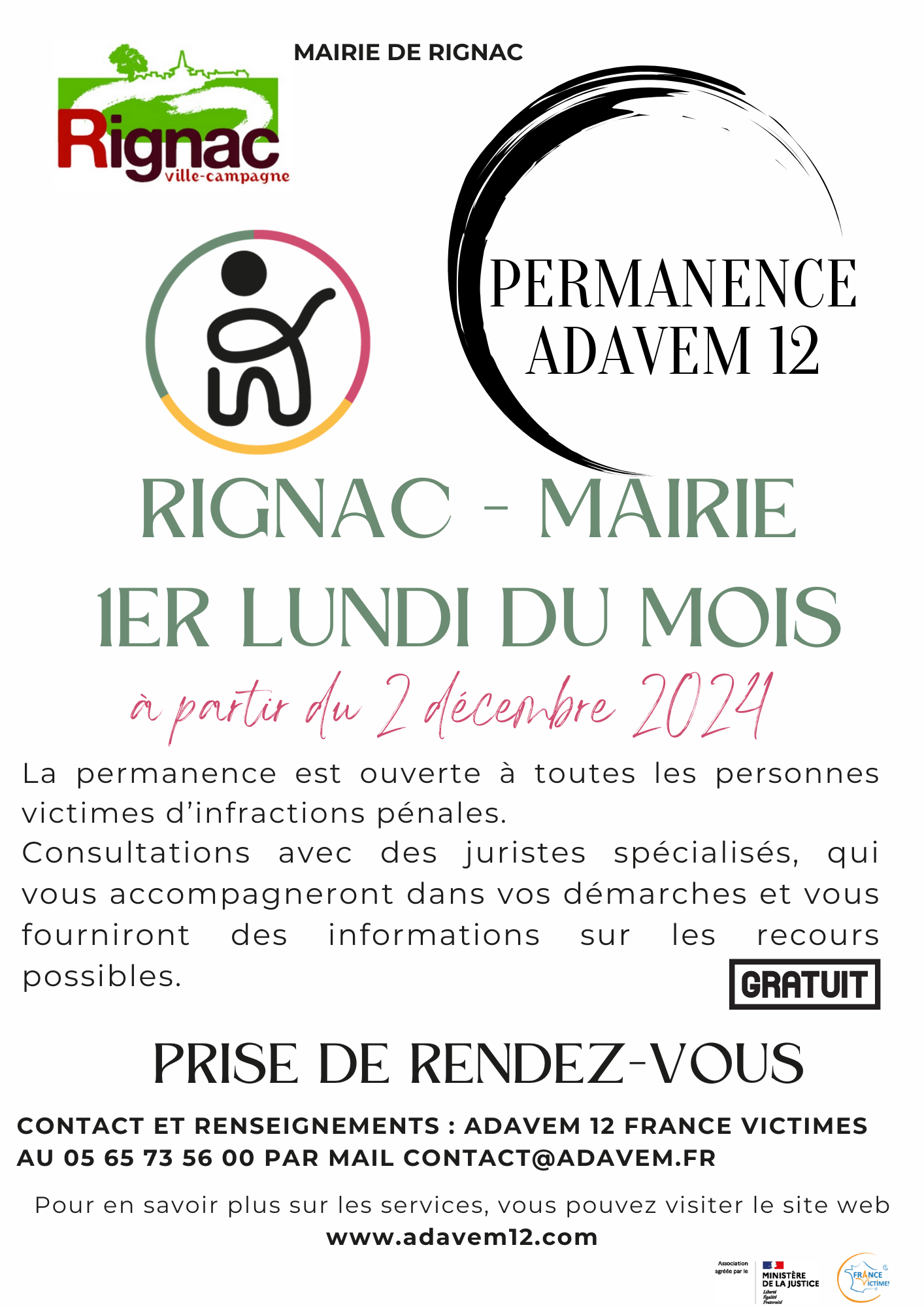 Lire la suite à propos de l’article Nouvelle permanence de l’ADAVEM 12 à la mairie de Rignac